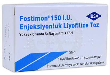 FOSTIMON 150 IU IM/SC ENJ. ICIN LIYOFILIZE TOZ ICEREN 1 FLAKON